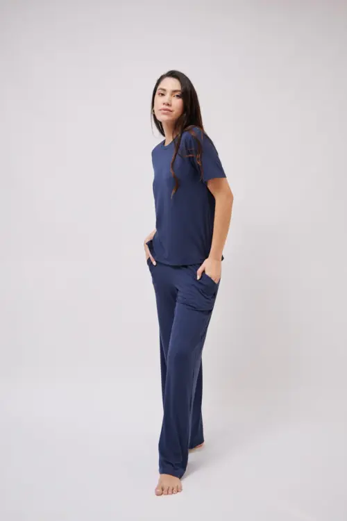 Pijama Mujer Manga Corta