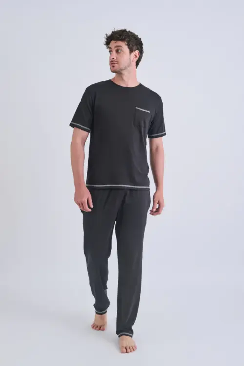 Pijama Gamuza Manga Corta