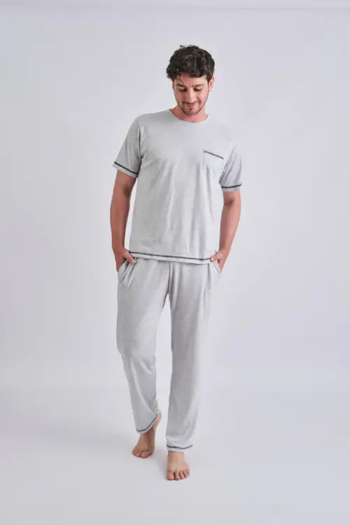 Pijama Gamuza Manga Corta